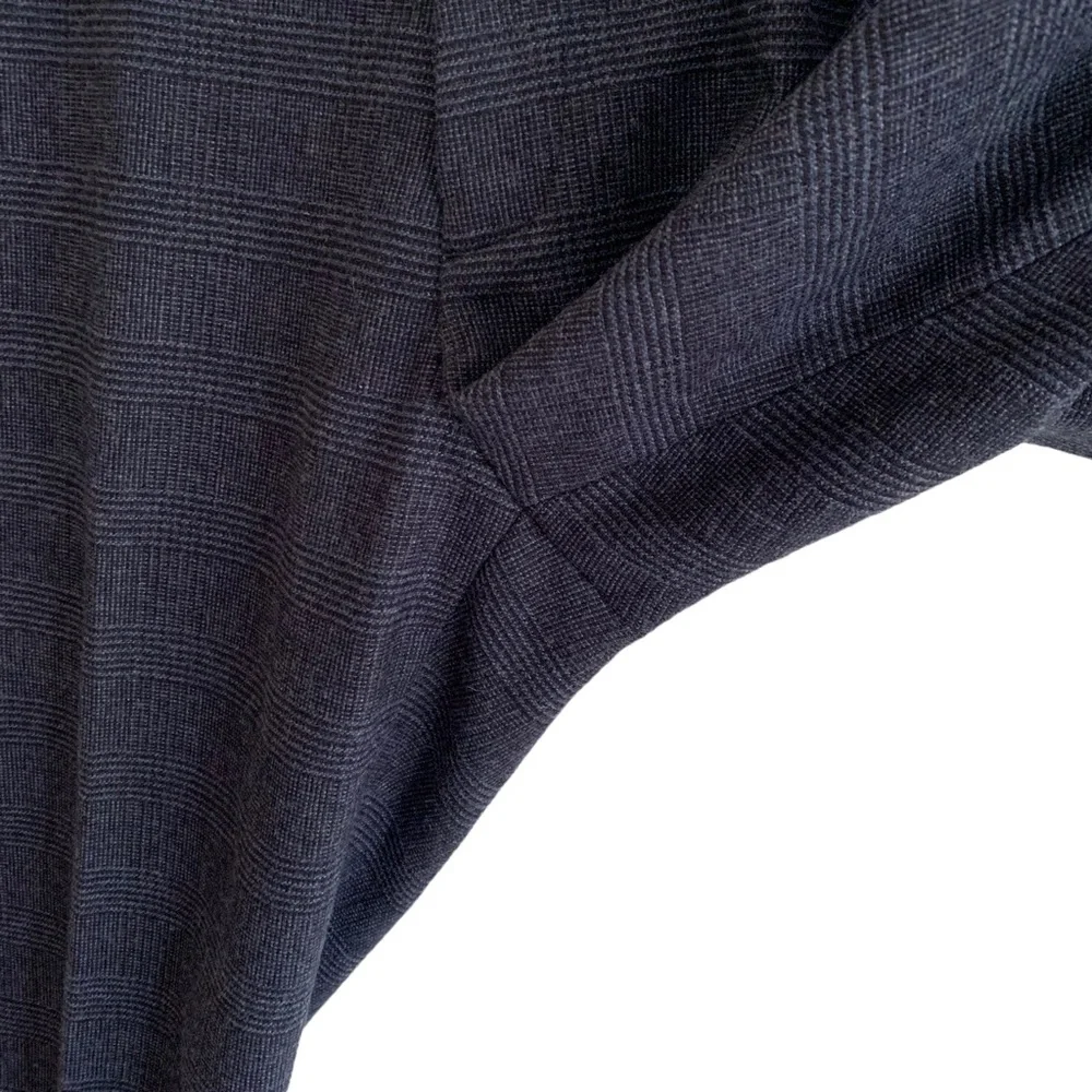 J. Crew Navy Plaid Wool Blend Ludlow Slim Fit Pants (Academia Grandpa Preppy)